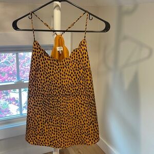 J. CREW Women’s Leopard Scallop Spaghetti Strap, Size 00